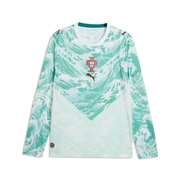 PUMA PUMA Portugal 2026 Long Sleeve Away Jersey Men, Football, White/Green Lagoon, S