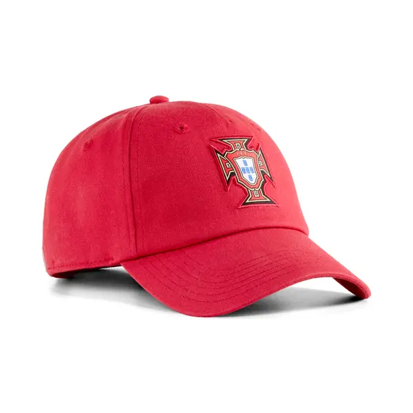 PUMA PUMA Portugal ftblEssentials Cap, Football, Club Red/Green Lagoon, OSFA