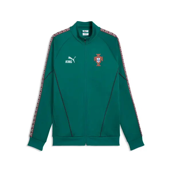 PUMA PUMA Portugal KING Anthem Jacket Men, Football, Green Lagoon/Ruby Shimmer, S