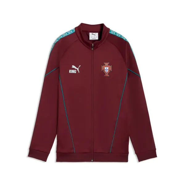 PUMA PUMA Portugal KING Anthem Jacket Youth, Football, Ruby Shimmer/Sea Glass, 15-16Y