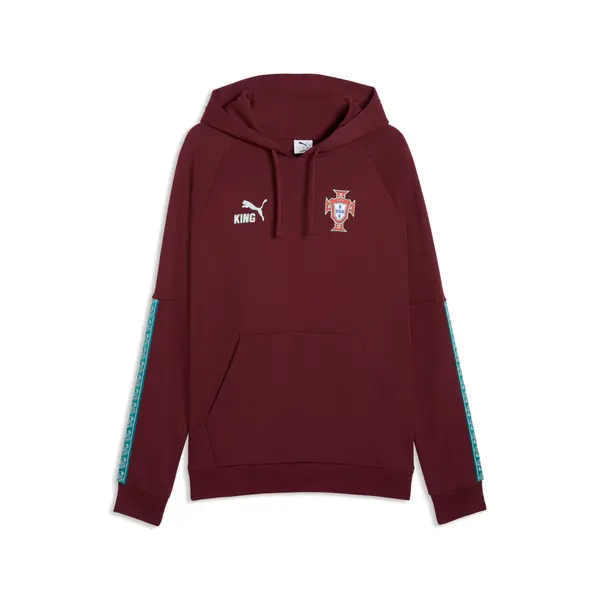 PUMA PUMA Portugal KING Hoodie Men, Football, Ruby Shimmer/Sea Glass, S