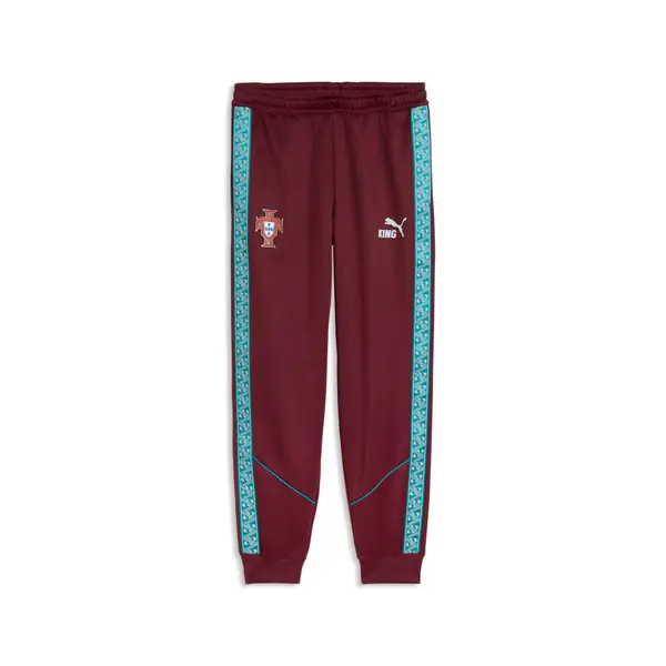 PUMA PUMA Portugal KING Slim Anthem Pants Men, Football, Ruby Shimmer/Sea Glass, S