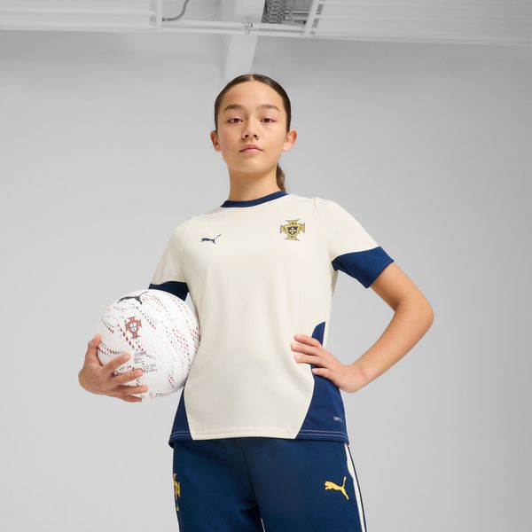 PUMA Puma Portugal Training Jersey Youth, Beige, Size 5-6Y, Clothing