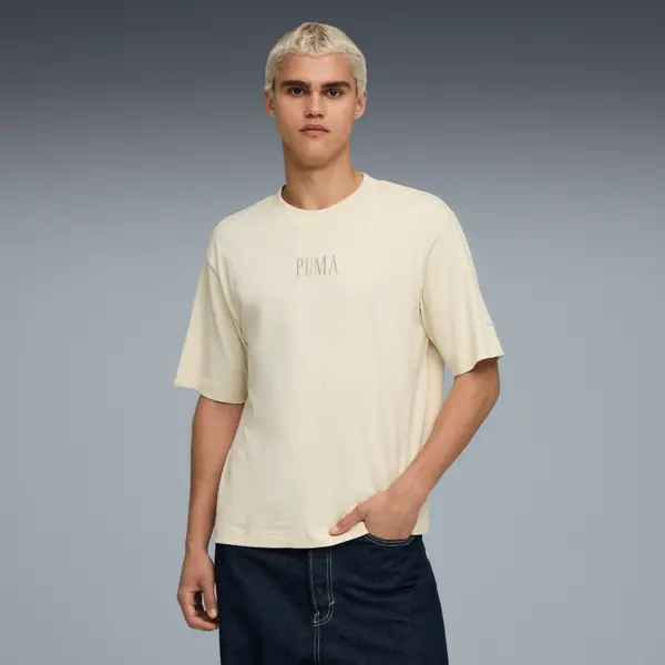 PUMA PUMA Premium Essentials Boxy Graphic Tee Unisex, Clothing, Alpine Snow, S