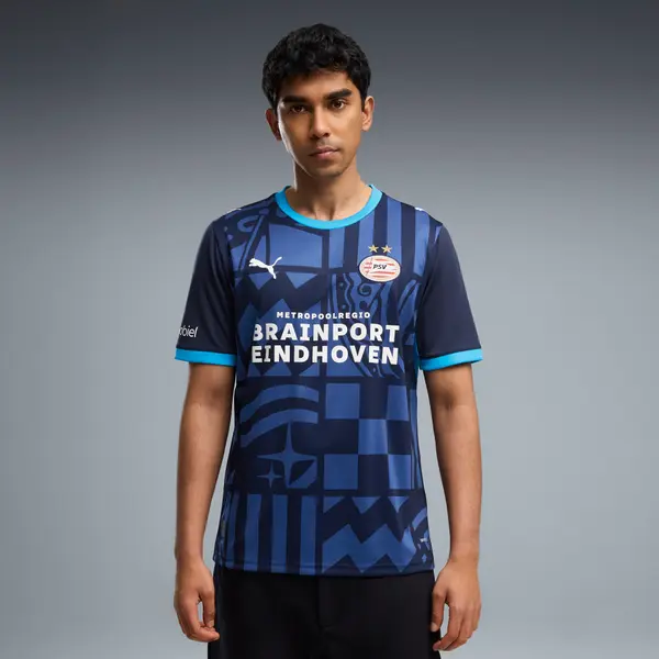 PUMA PUMA PSV Eindhoven Third Jersey Men, Clothing, Navy/Clyde Royal, S