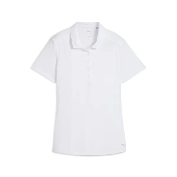 PUMA PUMA Pure 2.0 Short Sleeve Polo Women, Clothing, White Glow, S