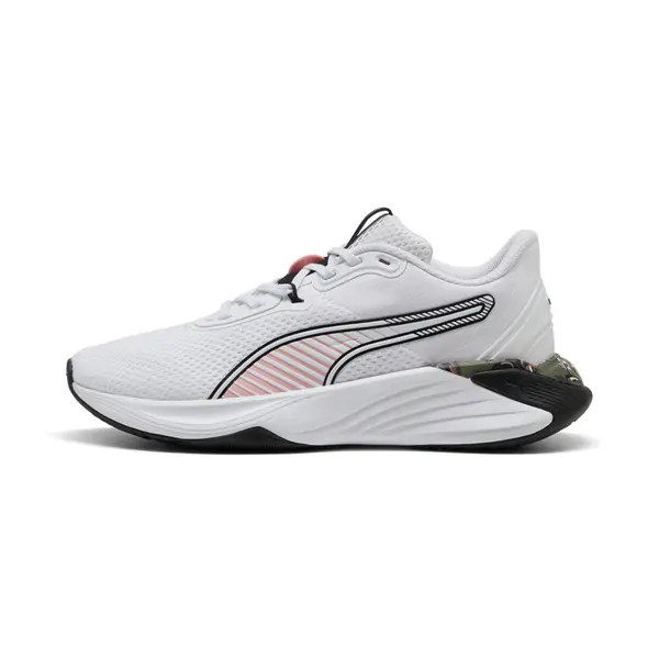 PUMA PUMA PWR Hybrid Training Shoes Women, Fitness, White/Rosy Outlook/Black, 35.5
