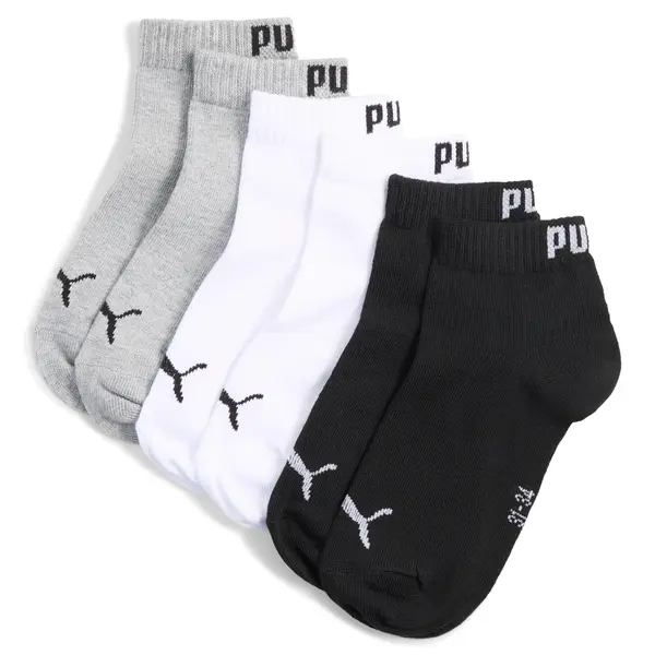 PUMA PUMA Quarter Socks Youth (3-pack), Shop, Grey/White/Black, 23-26