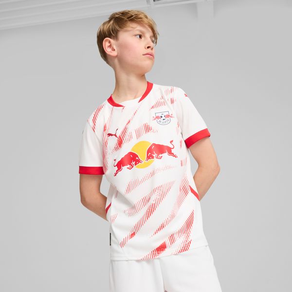 PUMA Puma RB Leipzig 24/25 Home Jersey Youth, White, Size 5-6Y, Clothing