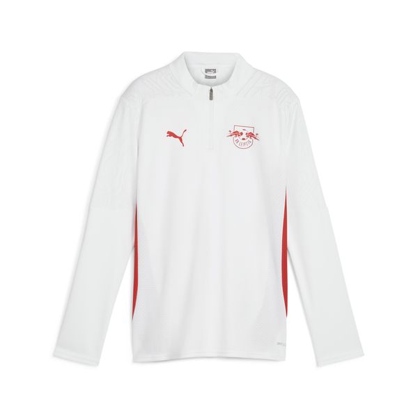 PUMA Puma RB Leipzig Quarter-zip Training Top Youth, White, Size 5-6Y, Clothing