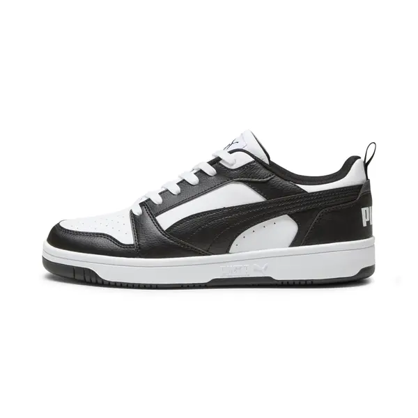 PUMA PUMA Rebound V6 Low Sneakers, Shoes, White/Black/White, 35.5