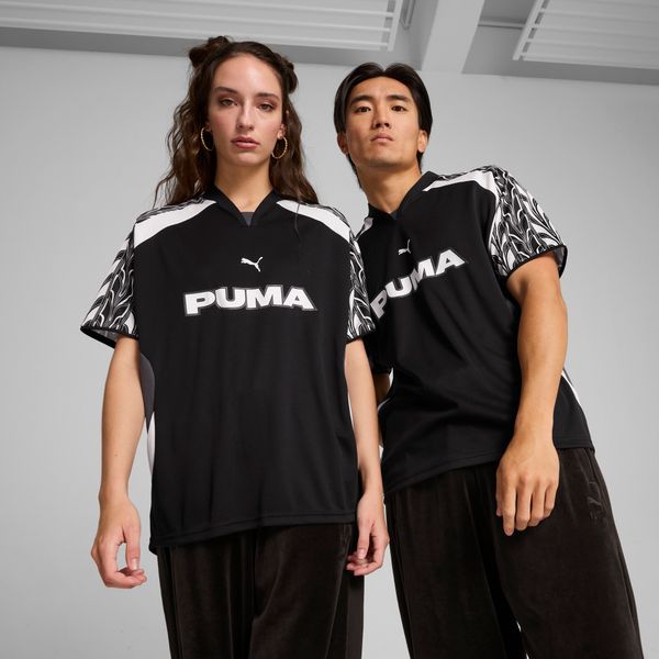 PUMA Puma Relaxed Football Jersey Unisex, Black, Size M, Clothing