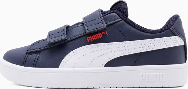 PUMA PUMA Rickie Classic Kids' Sneakers, Shoes, Navy/White/Red, 27.5