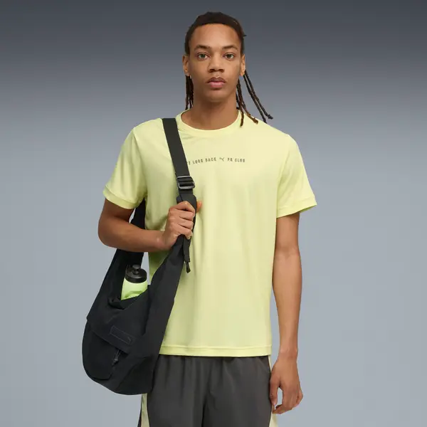 PUMA PUMA RUN CLUB Graphic Tee Men, Clothing, Gold Moon, S