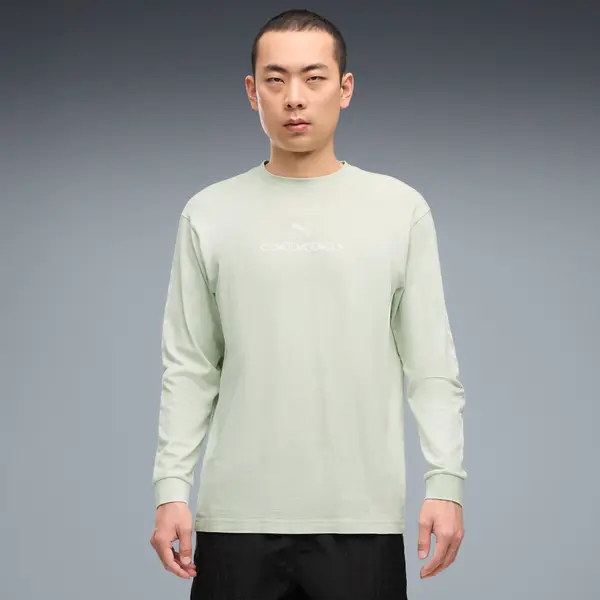 PUMA PUMA Run Culture Collective Long Sleeve Graphic Tee Men, Clothing, Créme De Mint, S