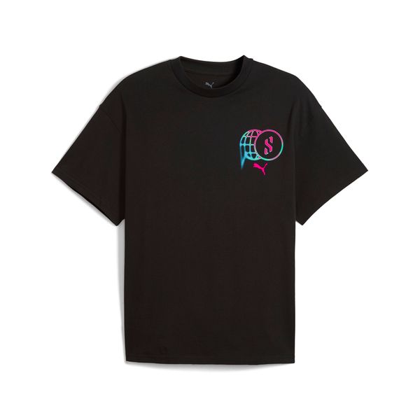 PUMA Puma Scoot Lab Basketball Graphic Tee Unisex, Black, Size 3XL, Clothing