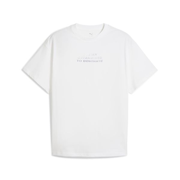 PUMA Puma Scoot Lab Basketball Graphic Tee Unisex, White, Size XL, Clothing