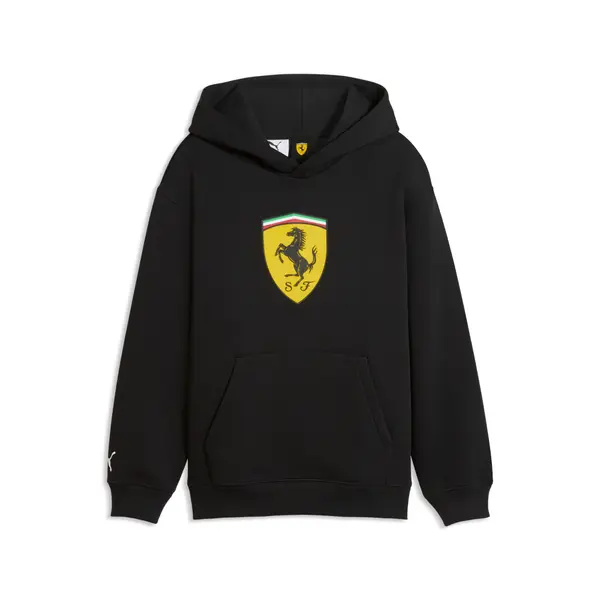 PUMA PUMA Scuderia Ferrari Coloured Shield Hoodie Youth, Motorsport, Black, 15-16Y
