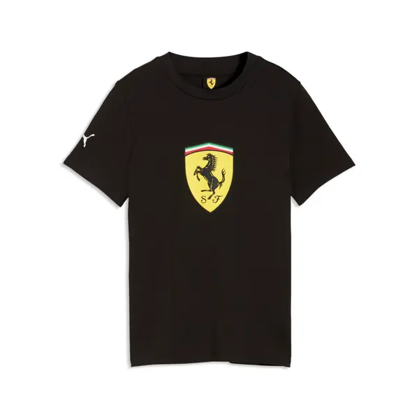 PUMA PUMA Scuderia Ferrari Coloured Shield Tee Youth, Motorsport, Black, 15-16Y