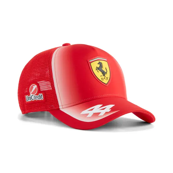 PUMA PUMA Scuderia Ferrari HP Replica Hamilton Trucker Cap, Ferrari, Red, OSFA