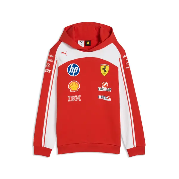 PUMA PUMA Scuderia Ferrari HP Replica Hoodie Youth, Motorsport, Red, 4-5Y