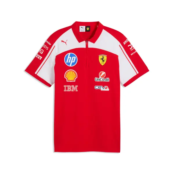 PUMA PUMA Scuderia Ferrari HP Replica Polo Unisex, Motorsport, Red, S