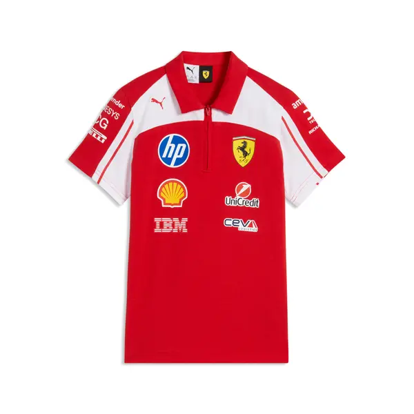 PUMA PUMA Scuderia Ferrari HP Replica Polo Youth, Motorsport, Red, 4-5Y