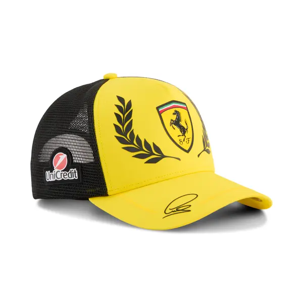 PUMA PUMA Scuderia Ferrari HP Replica UK Hamilton Trucker Cap, Accessories, Speed Yellow, OSFA