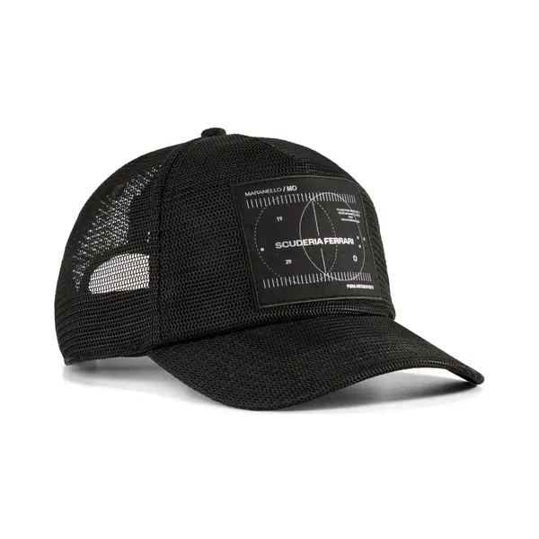 PUMA PUMA Scuderia Ferrari Lifestyle Trucker Cap, Motorsport, Black, OSFA