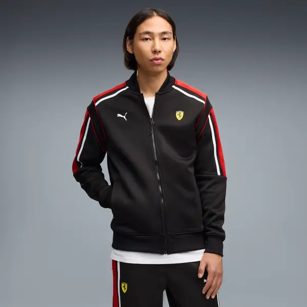 PUMA PUMA Scuderia Ferrari MT7 Track Jacket Men, Clothing, Black, S