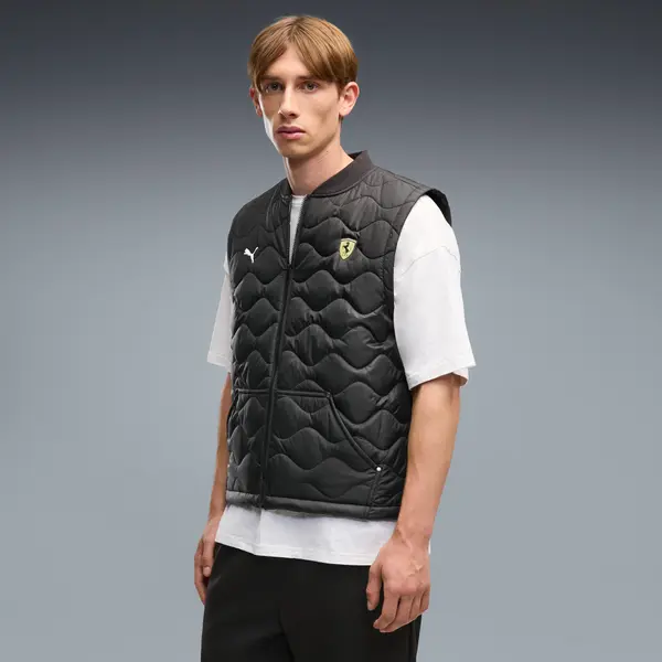 PUMA PUMA Scuderia Ferrari Premium Vest Men, Clothing, Black, S