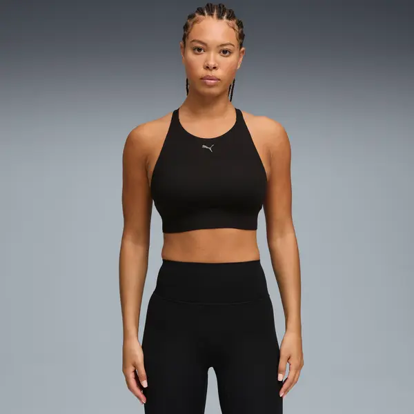 PUMA PUMA SHAPELUXE High Neck Bra Women, Clothing, Black, S