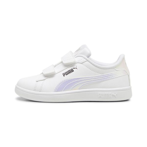 PUMA Puma Smash 3.0 Holo 2.0 Sneakers Kids, White, Size 27.5, Shoes