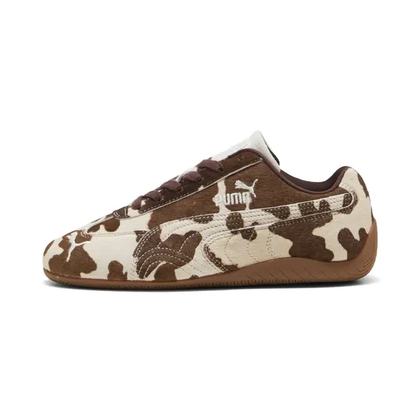 PUMA PUMA Speedcat Cow Print Sneakers Women, Shoes, Chocolate Brown/Gum, 35.5