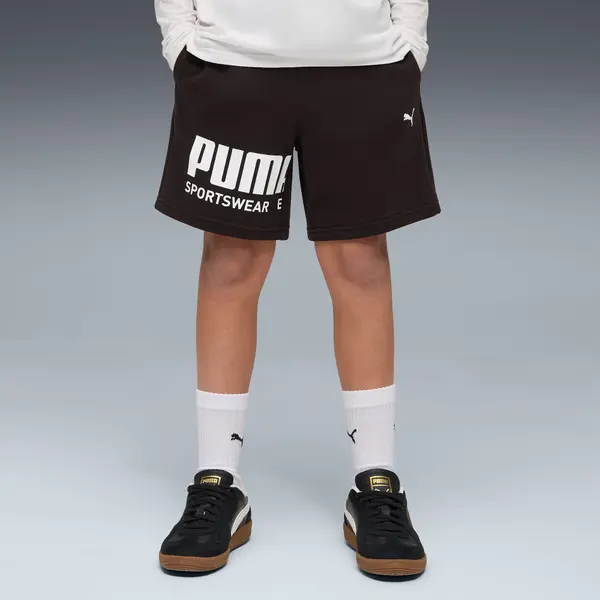 PUMA PUMA Sport Graphic Shorts Youth, Clothing, Black, 15-16Y