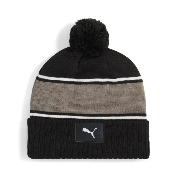 PUMA PUMA Sport Pom Beanie Men, Accessories, Black/Shady Gray, OSFA