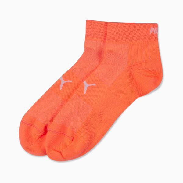 PUMA PUMA Sport Unisex Light Quarter Socks 2 Pack, Lava Blast