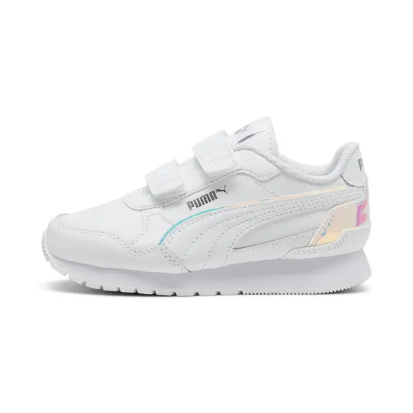 PUMA PUMA ST Runner v4 Holo Sneakers Kids, Shoes, White/Silver, 27.5