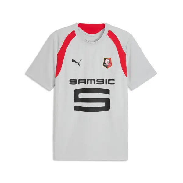 PUMA PUMA Stade Rennais Training Jersey Men, Sport, Cool Light Gray/Red, S