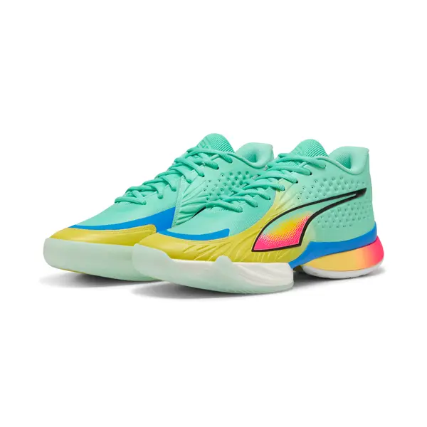 PUMA PUMA Stewie 5 Turbo Basketball Shoes Women, Women, Mint Jelly/Black/Lemon Crush, 35.5