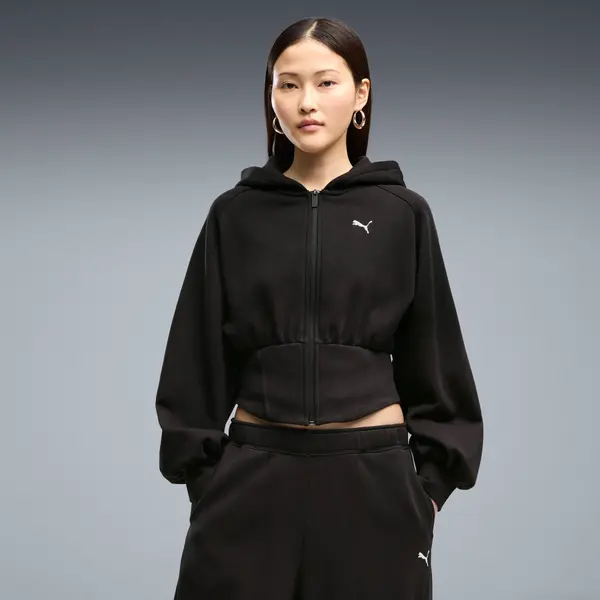 PUMA PUMA Street Glam Bedazzled Hoodie Women, Clothing, Black, S