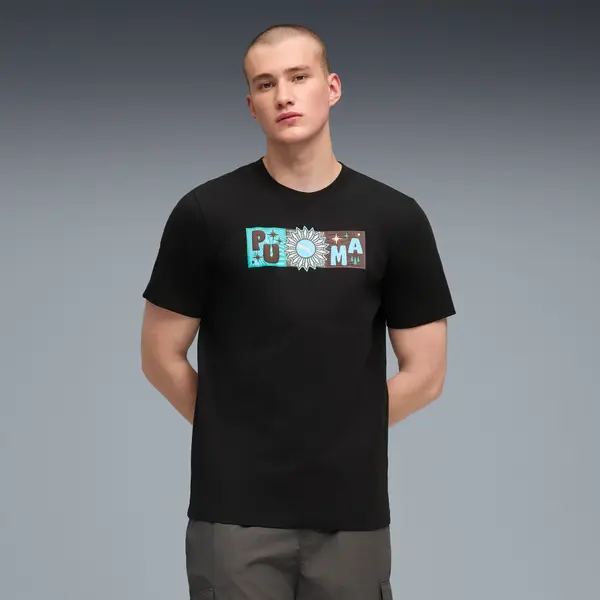 PUMA PUMA Sunset Drive Graphic Tee Men, Clothing, Black, S