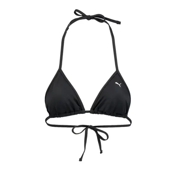 PUMA PUMA Swim Women's Triangle Bikini Top, Clothing, Black, L