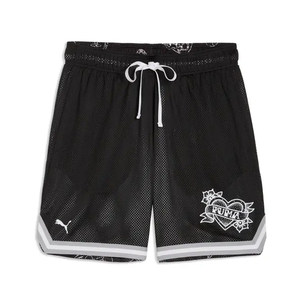PUMA PUMA Swish N' Ink Reversible Knitted 7" Shorts Men, Sport, Black/Aop, S