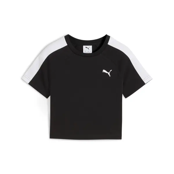 PUMA PUMA T7 Baby Tee Youth, Shop, Black, 15-16Y