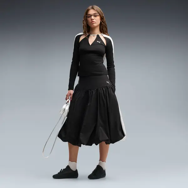 PUMA PUMA T7 Balloon Midi Skirt Women, Women, Black, S