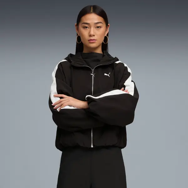 PUMA PUMA T7 Jacket Women, Clothing, Black, S