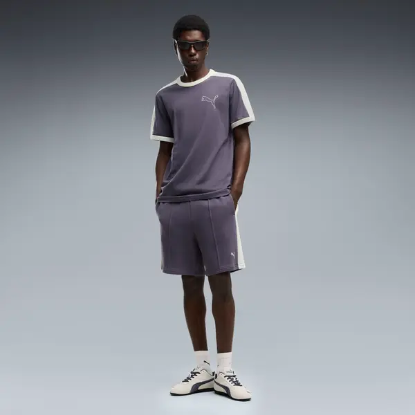 PUMA PUMA T7 Relaxed 7" Shorts Men, Clothing, Inky Depths/Créme De Mint, S
