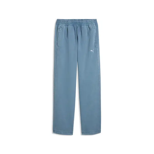 PUMA PUMA T7 Relaxed Washed Twill Pants Youth, Pants, Cool Blue, 15-16Y