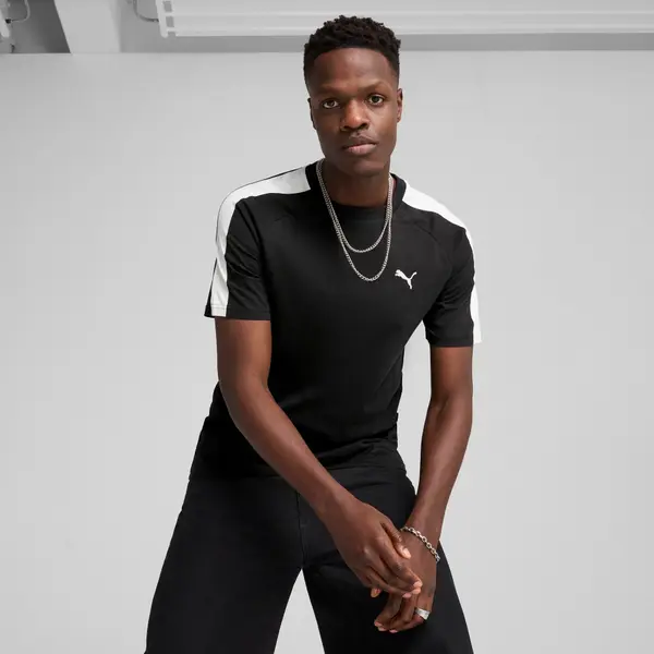 PUMA PUMA T7 Tee Men, Clothing, Black, L